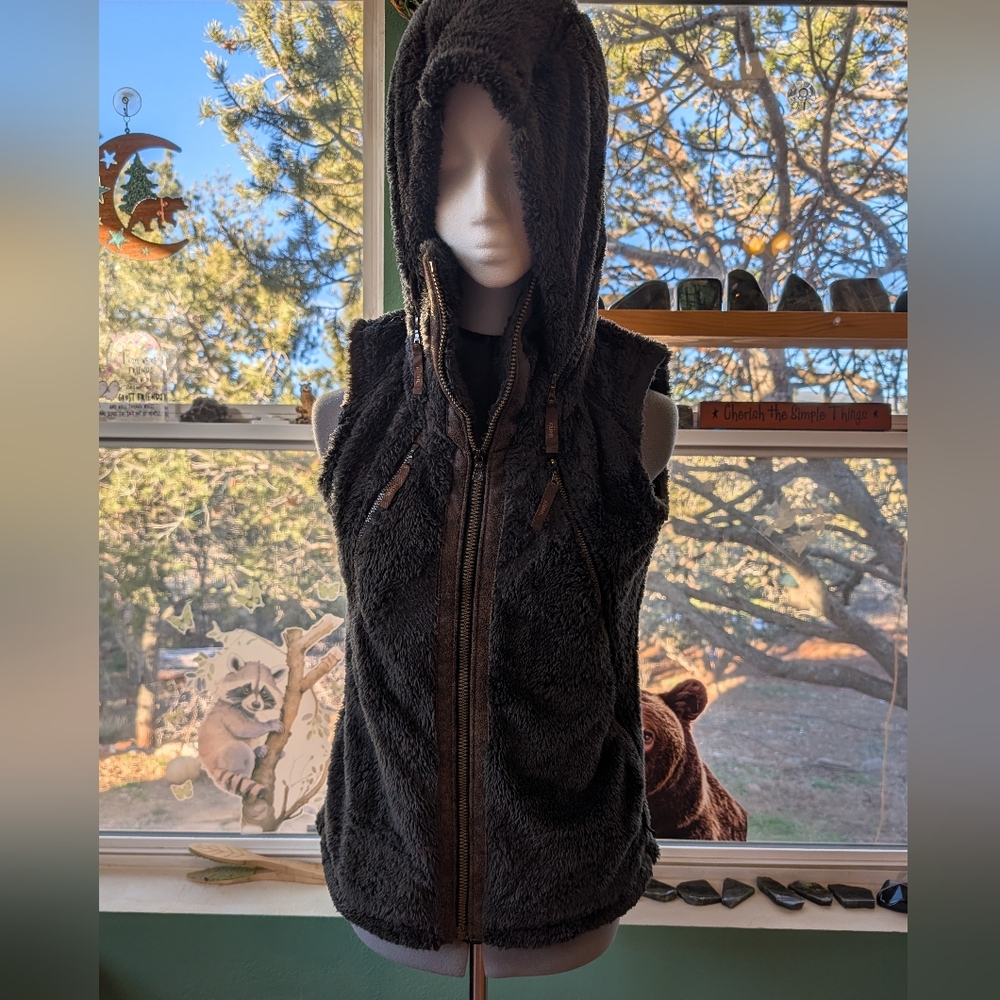 Kuhl Charcoal Fleece Hooded Vest